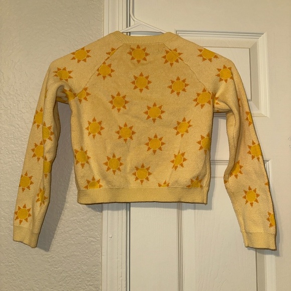Chloe + Jasmine Yellow Sun Pattern Cardigan - Picture 5 of 6